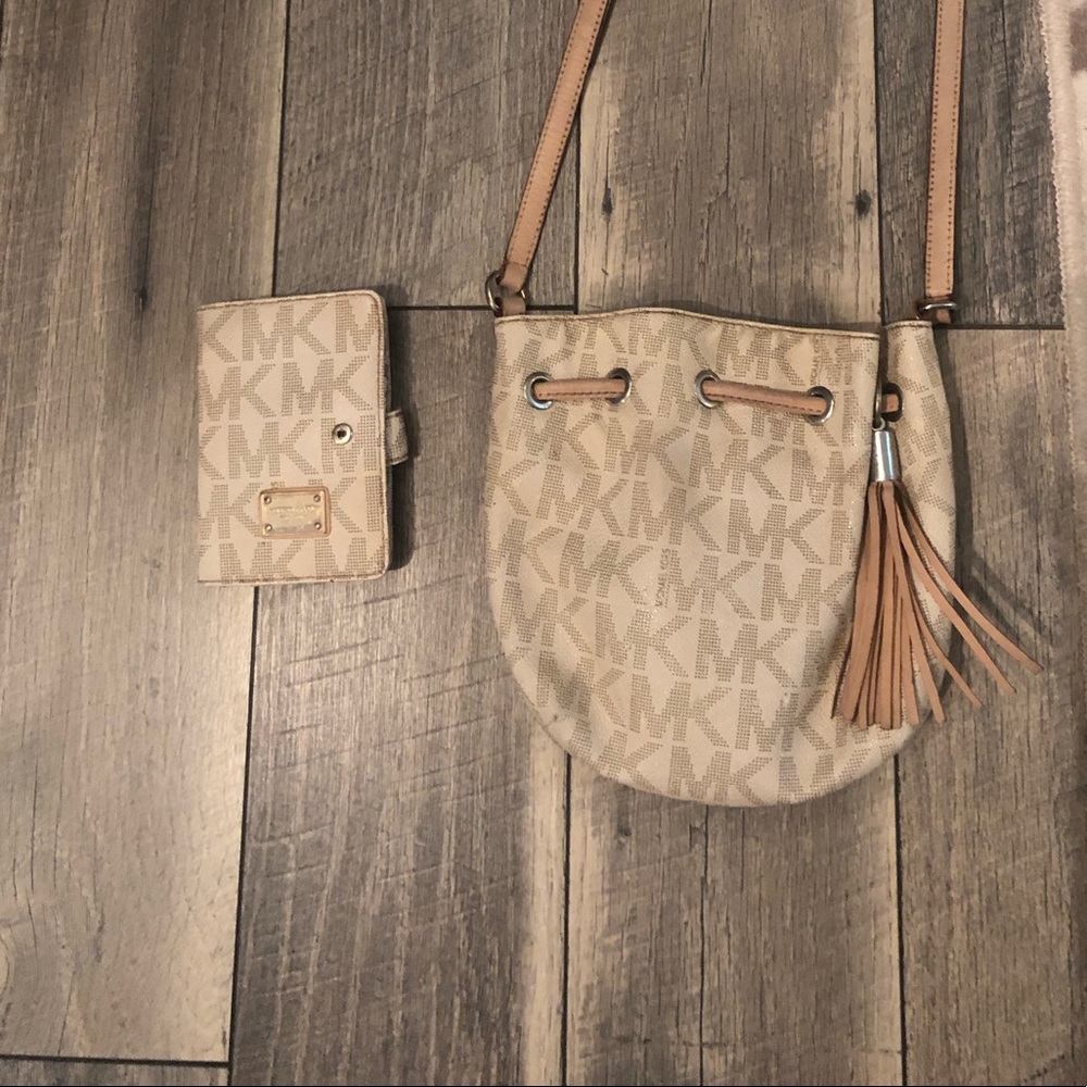 Michael Kors crossbody bag and wallet